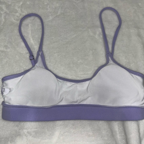 Lavender Ribbed Bikini top - Picture 3 of 3